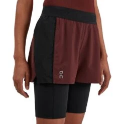 On Running On Active Shorts Dames - Mulberry & Black 13 On Running On Active Shorts Dames - Mulberry & Black -On Running on active shorts women mulberry black 4 1046322