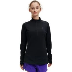 On Running On Climate Dames Shirt Met Lange Mouwen - Black