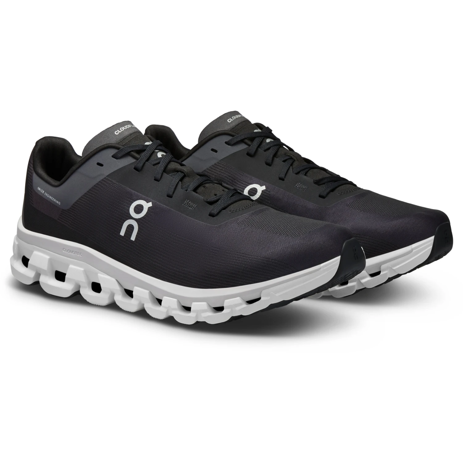 On Running On Cloudflow 4 Heren Hardloopschoenen - Zwart & Wit 1 On Running On Cloudflow 4 Heren Hardloopschoenen - Zwart & Wit