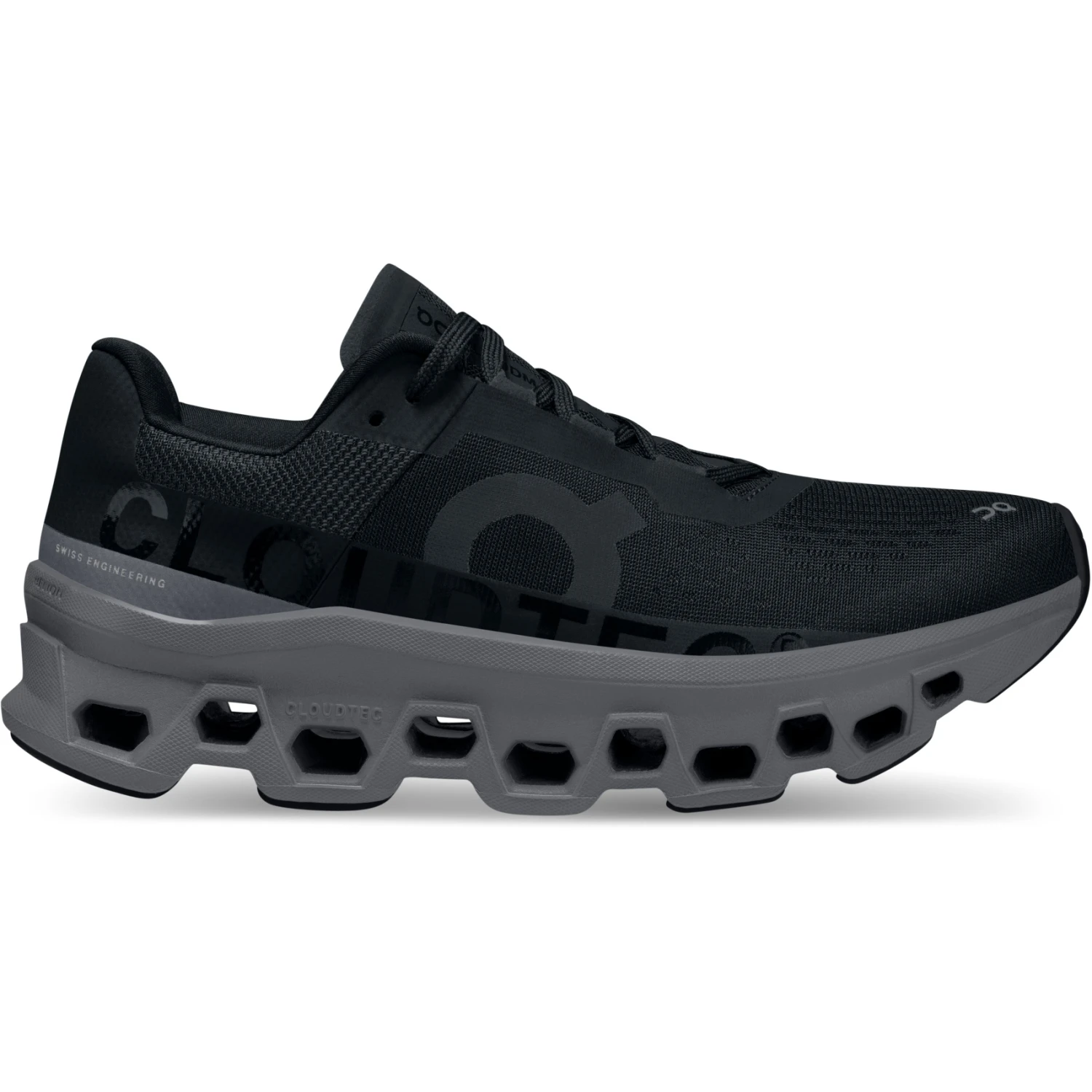 On Running On Cloudmonster Dames Hardloopschoenen - Black & Magnet 1 On Running On Cloudmonster Dames Hardloopschoenen - Black & Magnet