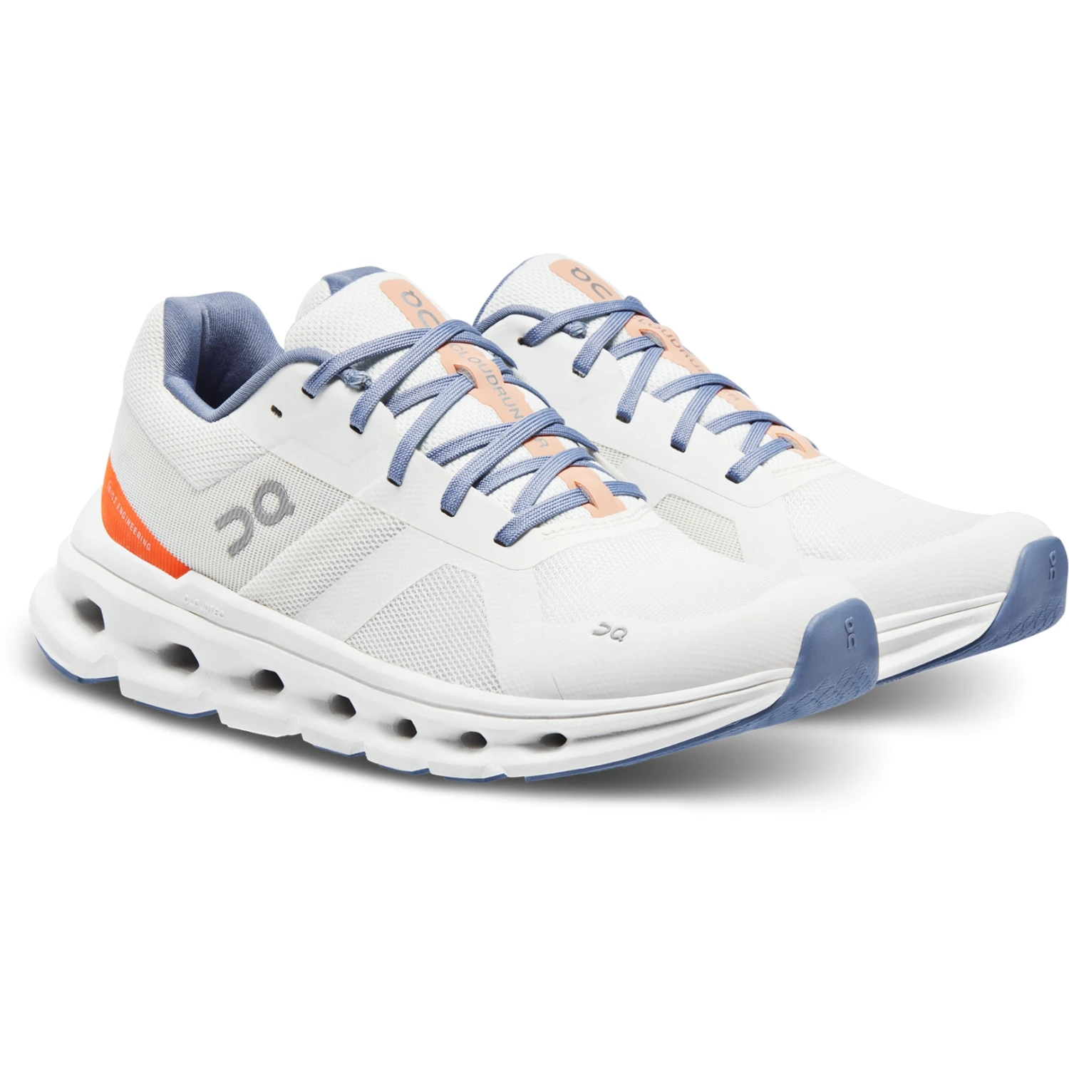 On Running On Cloudrunner Wide Dames Hardloopschoenen - Undyed-White & Flame 1 On Running On Cloudrunner Wide Dames Hardloopschoenen - Undyed-White & Flame