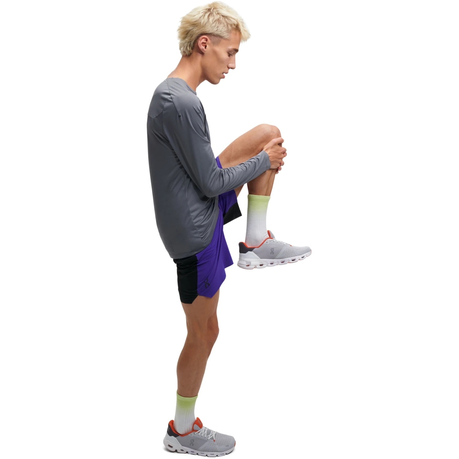 On Running On Performance Long-T Heren Shirt Met Lange Mouwen - Rock 2 On Running On Performance Long-T Heren Shirt Met Lange Mouwen - Rock - Afbeelding 2