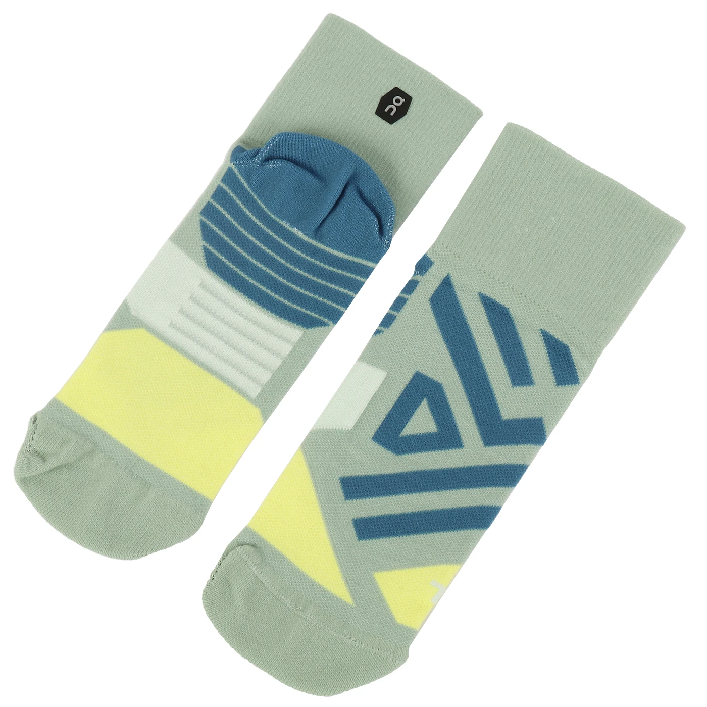 On Running On Performance Mid Heren Hardloopsokken - Zest & Moss 2 On Running On Performance Mid Heren Hardloopsokken - Zest & Moss - Afbeelding 2