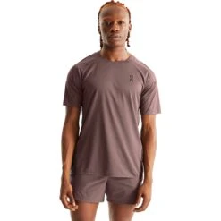 On Running On Performance-T Hardloopshirt - Grape & Zwart