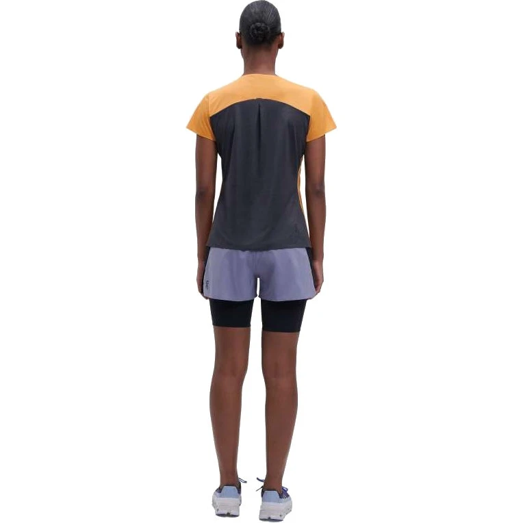 On Running On Performance-T Dames Hardloopshirt - Mango & Black 3 On Running On Performance-T Dames Hardloopshirt - Mango & Black - Afbeelding 3