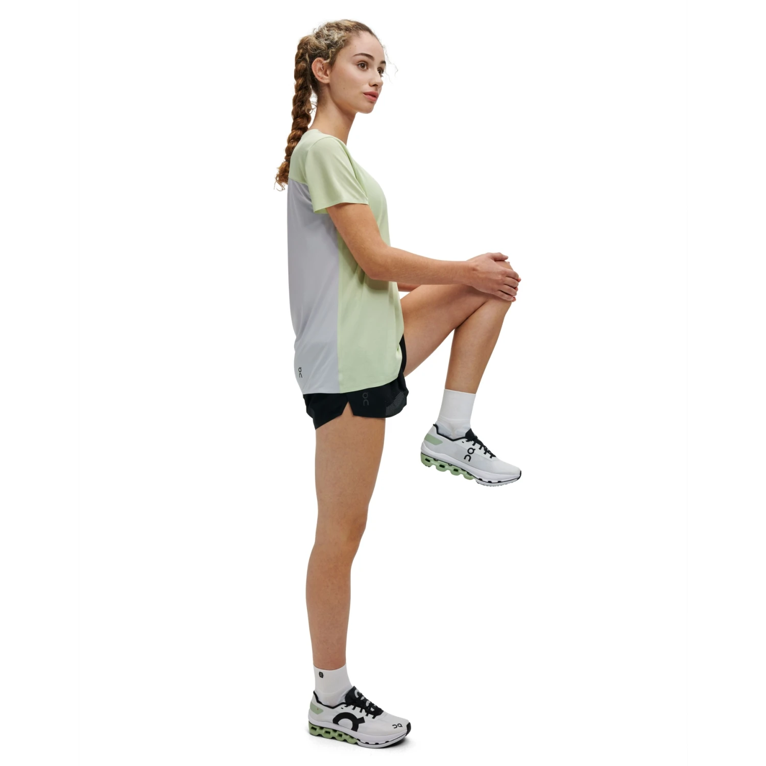 On Running On Performance-T Dames Hardloopshirt - Meadow & Glacier 2 On Running On Performance-T Dames Hardloopshirt - Meadow & Glacier - Afbeelding 2