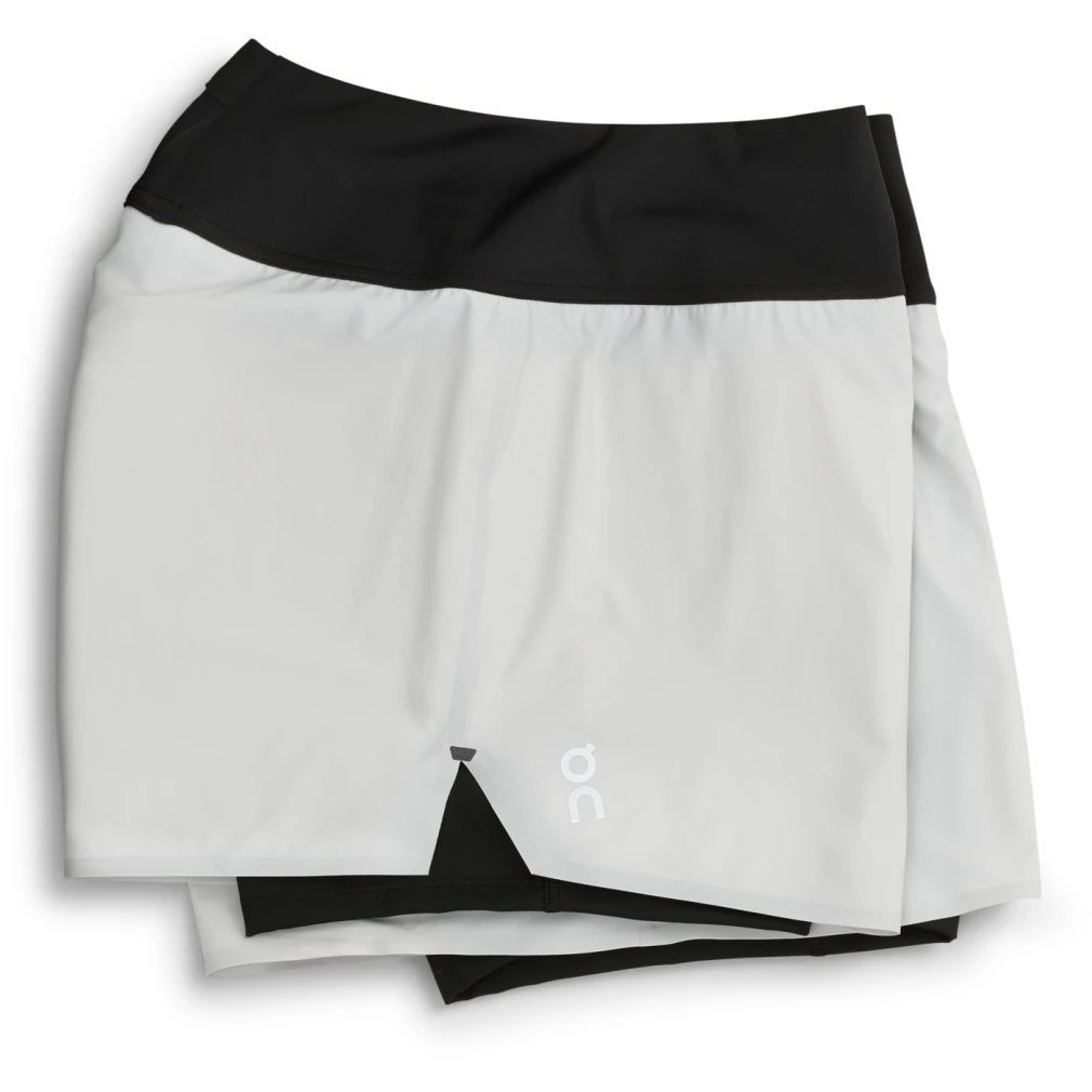 On Running Shorts Dames Hardloopbroek - Glacier & Black 1 On Running Shorts Dames Hardloopbroek - Glacier & Black