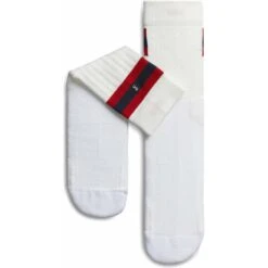 On Running On Tennis Sock Women - White & Red 9 On Running On Tennis Sock Women - White & Red -On Running on running tennis sock white red 1 1263258