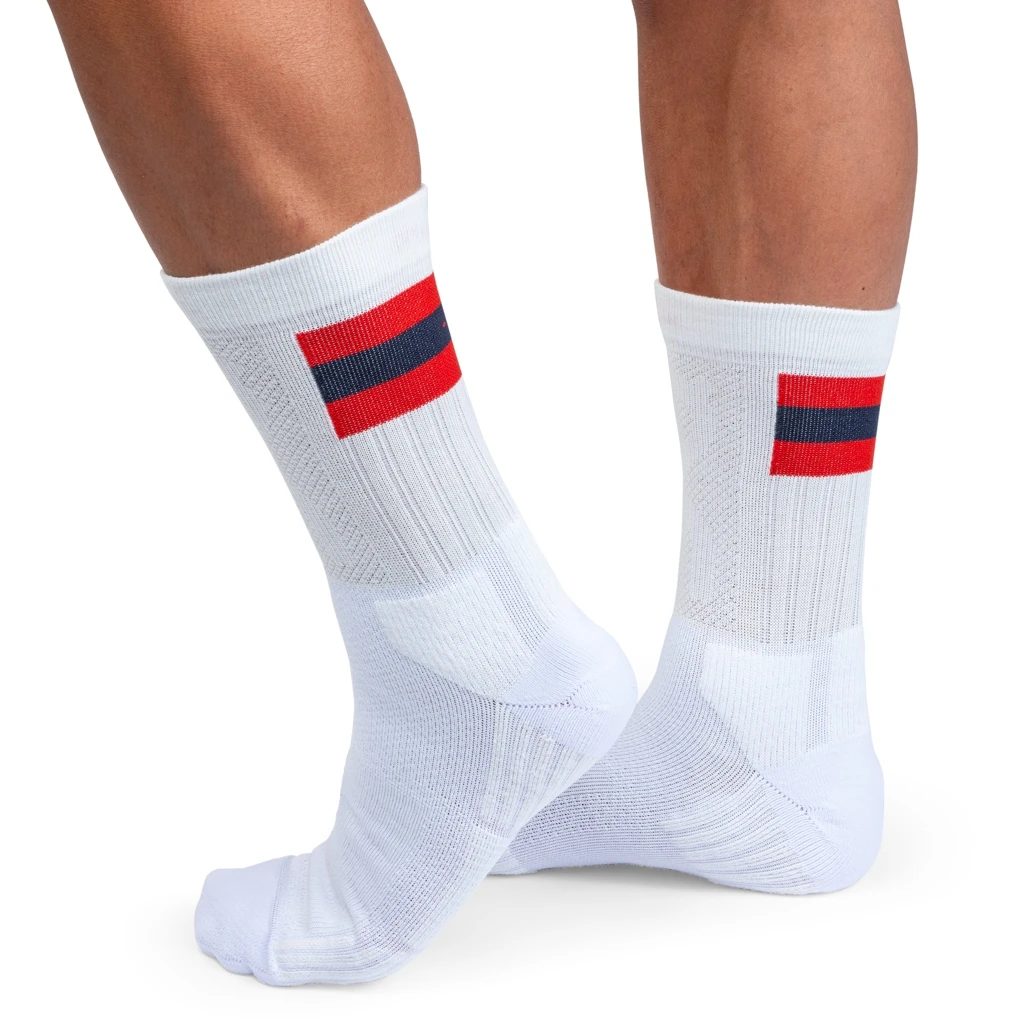 On Running On Tennis Sock - White & Red 2 On Running On Tennis Sock - White & Red - Afbeelding 2