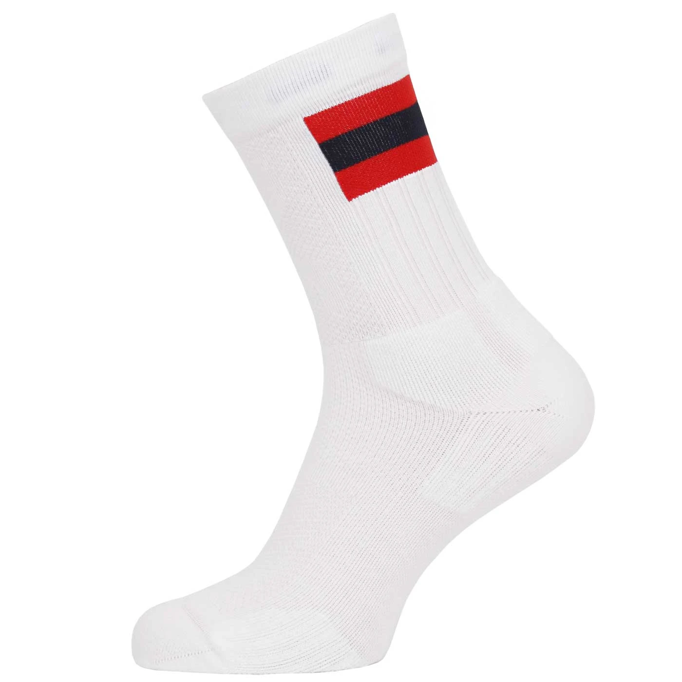 On Running On Tennis Sock Women - White & Red 1 On Running On Tennis Sock Women - White & Red