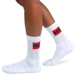 On Running On Tennis Sock Women - White & Red 8 On Running On Tennis Sock Women - White & Red -On Running on running tennis sock women white red 1 1263284
