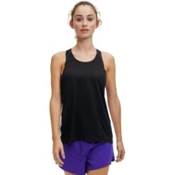 On Running On Tank-T Dames Hardloopshirt - Black & Glacier
