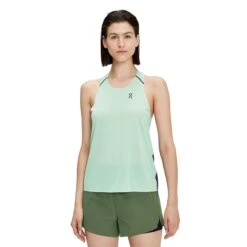 On Running On Tank-T Dames Hardloopshirt - Creek & Black