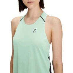 On Running On Tank-T Dames Hardloopshirt - Creek & Black -On Running on tank t women running shirt creek black 6 1427926
