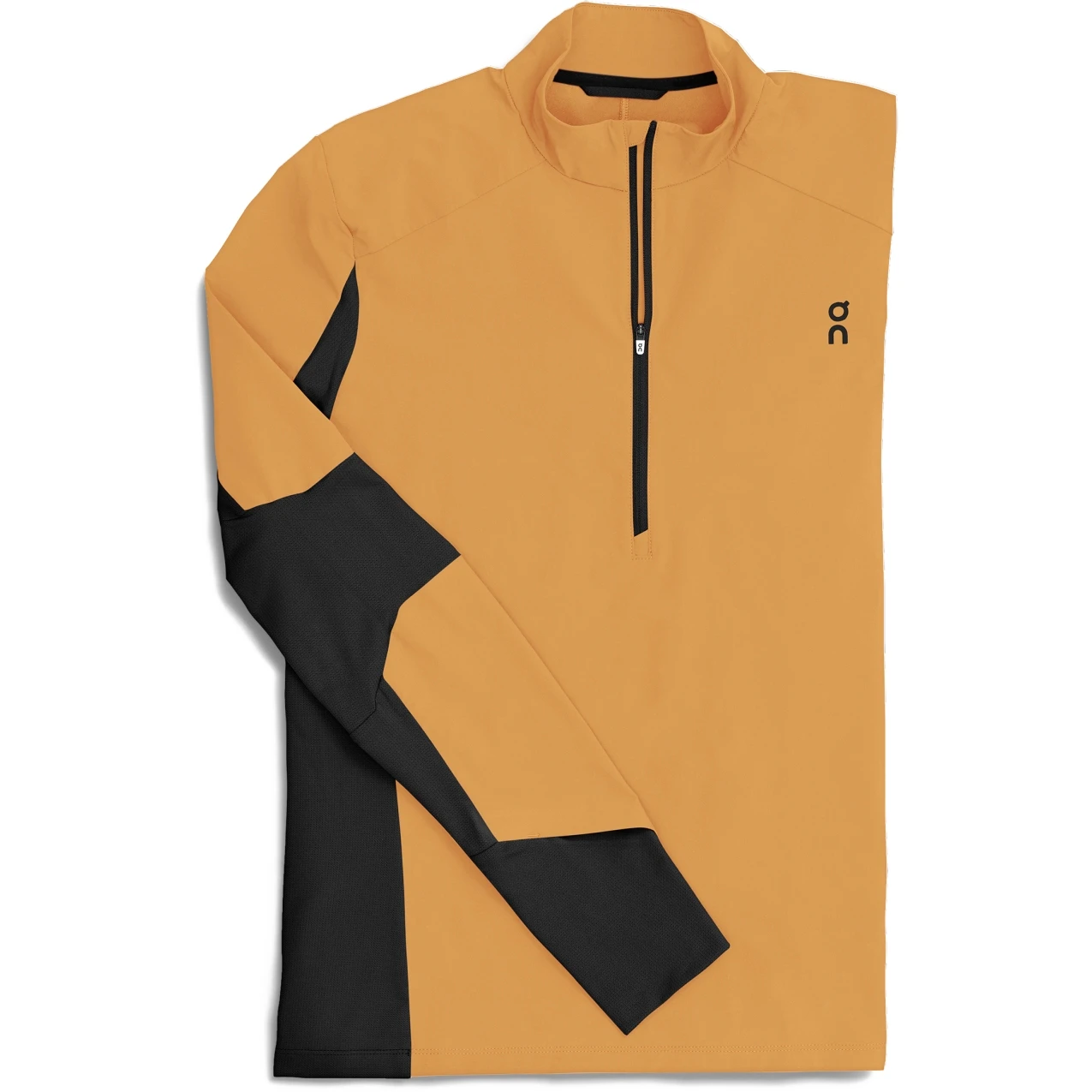 On Running On Trail Breaker Long Sleeve Running Shirt - Mango & Black 4 On Running On Trail Breaker Long Sleeve Running Shirt - Mango & Black - Afbeelding 4