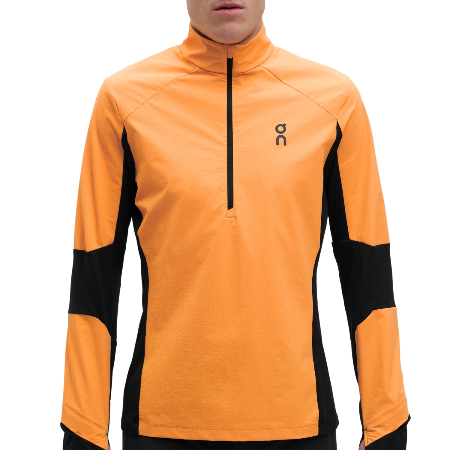 On Running On Trail Breaker Long Sleeve Running Shirt - Mango & Black 9 On Running On Trail Breaker Long Sleeve Running Shirt - Mango & Black - Afbeelding 9